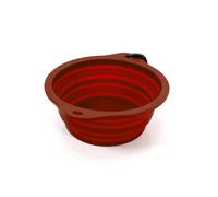 Ciotola Pieghevole per Animali Domestici Gloria Rosso Silicone Alluminio 550