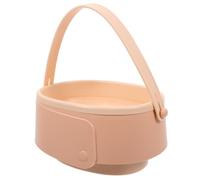 Ciotola Pieghevole per Pulizia Pennelli Cosmetici in Tpr PP Khaki | Tampone Detergente Grana Multipla, Design Portatile Pratico, Uso Casa e Salone, Stile Semplice