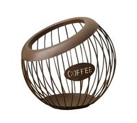 Ciotola Porta Cialde di Caffè, Cesto Creativo in Ferro per Capsule, Frutta Secca, Obliquo - Adatto per Ristoranti e Famiglie