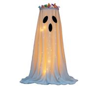 Ciotola Portadolci Halloween Illuminata - Decorazione Fantasma,Statua Carina per Portico Patio Cortile Giardino Interno Cucina Porta Bagno