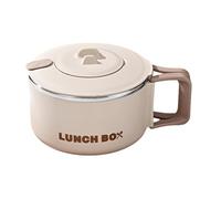 Ciotola Ramen Con Coperchio - Tazza Di Noodle Giapponese, Contenitore Di Zuppa Moderna | 1200 Ml Di Decorazione Di Pentole Di Ramen, Ciotola Per Pasti In Acciaio Inossidabile, Da Dormitorio, Ta