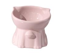 Ciotola rialzata per gatti con protezione per i baffi del collo, elegante