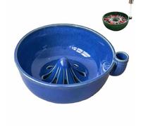 Ciotola Rotante Per Il Lavaggio Dei Frutti Di Bosco in ceramica，blu