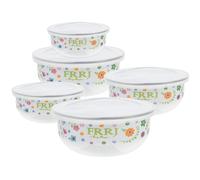 Ciotola Smaltata Con Coperchio Contenitore Smalto Zuppa Ciotole Smaltate