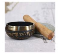 Ciotola sonora Buddha fatta a mano, ciotola tibetana per meditazione, ciotola per preghiera, ornamenti in metallo per la casa,D Talla ?nica