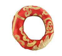 Ciotola sonora del Buddha Fondo con tappetino Ciotola buddista Ciotola sonora Cuscino for ciotola tibetana Supporto for ciotola tibetana Cuscino in broccato Ciotole for chakra Cuscino rotondo Seta Tib