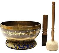 ciotola sonora, set di ciotole tibetane, Ciotola for terapia del suono autentica fatta a mano for principianti, ciotola tibetana for la guarigione dei chakra dello yoga zen spirituale di Himalayan Baz