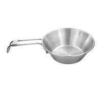 Tatonka Ciotola 250 ml - Ciotola in acciaio inox con manico pieghevole rimovibile e scala volumetrica - Ø 12,5 x 4,5 cm