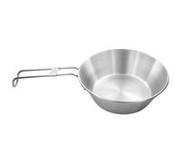 Tatonka Ciotola da 500 ml - Ciotola in acciaio inox con manico pieghevole rimovibile e scala volumetrica - Ø 15 x 5 cm