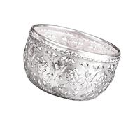Ciotola thailandese in peltro argento design per Bubble Tea Dessert insalate e piatti freddi accessorio da cucina antiruggine ciotola