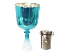 Ciotola Tibetana Al Quarzo Portatile Da 6 Pollici, Ciotola Professionale Con Accordatura A Sette Toni, Con Custodia For Il Trasporto E Mazzuolo In Pelle Scamosciata(A4 tone,432hz)