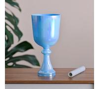 Ciotola Tibetana Di Cristallo Da 6 Pollici Con Manico In Tono Perfetto, For Meditazione, Guarigione Dei Chakra, Terapia Del Suono, Yoga, Con Martello A Percussione(D4 tone,440hz)