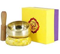 Ciotola tibetana for meditazione Ciotola tibetana realizzata a mano for meditazione, yoga e relax /17 (Color : Brass, Size : 9.5CM C)