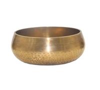 Ciotola tibetana for meditazione da 8 cm, realizzata a mano in puro rame, con suono di Buddha.(15.5cm)
