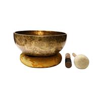 Ciotola tibetana grande, la migliore ciotola tibetana per meditazione e yoga, realizzata a mano in Nepal,One Color 12cm
