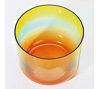 Ciotola Tibetana In Cristallo Di Quarzo Trasparente Color Arcobaleno Da 6 Pollici, Calma La Mente, Allevia L'anima, Bilancia I Chakra Del Corpo, Regola Lo Stato Emotivo(440Hz,E Tone)