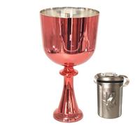 Ciotola Tibetana In Quarzo Colorato Da 6 Pollici, Con Mazzuolo E Borsa Da Viaggio, For Meditazione, Guarigione Dei Chakra, Terapia Del Suono, Yoga(D4 tone,440hz)