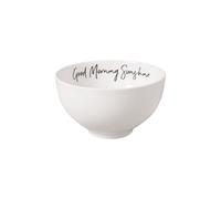 Villeroy & Boch - Statement scodella Good Morning Sunshine 14x14x8cm, scodella di porcellana bianca