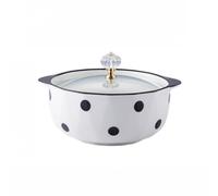 Ciotole A Pois Piatti Stoviglie Casa Riso Zuppa Ceramica Set Cena Snack Colazione Dessert Nido D'Uccello Insalata Frutta Gelato Zuppe Pasta (Ciotola per noodle istantanea)