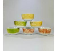 Ciotole aperitivo Thun, set sei coppette assortite in tre colori