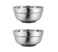 Ciotole da 13 cm, doppio in acciaio inox, isolate anti-caldo, per bambini, per la famiglia, per il riso, 2 pezzi