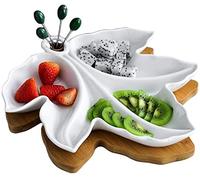 Ciotole da portata per feste di intrattenimento vassoio snack piatto da portata per antipasti dado piatto da portata vassoio frutta secca snack antipasto vassoio condimento (dimensioni: 27,5 x 28,5 x