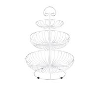 Ciotole di frutta Cesto di frutta Vassoio for frutta in metallo a 3 livelli Vassoio for frutta decorativo moderno cavo for frutta e verdura Piatto for frutta portatile di grande capacità Piatto di fru