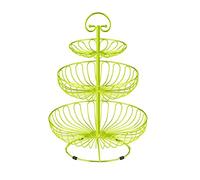 Ciotole di frutta Cesto di frutta Vassoio for frutta in metallo a 3 livelli Vassoio for frutta decorativo moderno cavo for frutta e verdura Piatto for frutta portatile di grande capacità Piatto di fru