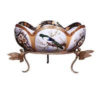 Ciotole di frutta Creativo leggero di lusso High-end piatto da frutta tavolino tavolino porta verdure e frutta ornamenti in ceramica for piatti Piatto di frutta decorativo (Size : Yellow)