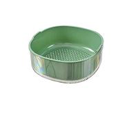 Ciotole di frutta Vassoio for frutta a doppio strato addensato, cestello drenante in plastica, bacino che perde, vassoio for frutta, for lavare la cucina di casa Piatto di frutta decorativo ( Size : G