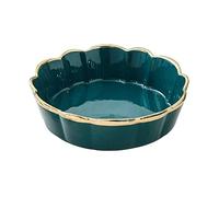 Ciotole di frutta Vassoio snack moderno e minimalista Tavolino da caffè for la casa Piatto da frutta Insalatiera di grande capacità Vaso in ceramica di lusso leggero a forma di fiore Piatto di frutta