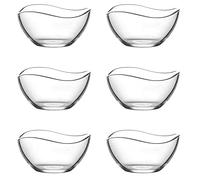 Ciotole di vetro LAV 6 pezzi, per antipasti e dessert, 310ml