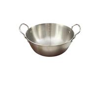 Ciotole for insalata in acciaio inossidabile 304, ciotola for ramen a doppio orecchio, contenitore di grande capacità, stoviglie riscaldabili(B Style 22CM)