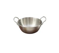 Ciotole for insalata in acciaio inossidabile 304, ciotola for ramen a doppio orecchio, contenitore di grande capacità, stoviglie riscaldabili(B Style 19CM)