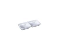 Ciotole for salse in ceramica, mini piatti rettangolari da 5,78 pollici for antipasti, ciotole bianche for ketchup, aceto, barbecue, sushi, ravioli for Seasoning, Appetizer, Vinegar, Ketchup