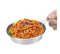 Ciotole in acciaio inox, ciotole in acciaio inox per miscelare piatti fondi piatti per escursioni ciotole alimentari ciotole da campeggio ciotole in acciaio inox ciotole arr