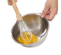 Ciotole in acciaio - Set di ciotole impilabili l'una nell', da cucina in qualità alimentare, da portata con, robusta e lavabile in lavastoviglie per lavare le verdure