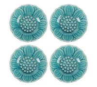 Ciotole in Ceramica Crackle Ice, Ciotole di Ricambio Ideali per Bruciatori di Oli Essenziali Dal Design Elegante, Piastra per Olio 4 Pezzi per Decorare e Conservare gli Oli