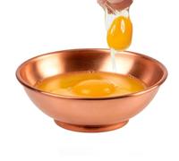 Ciotole in rame | Grandi contenitori per insalata da mescolare e conservare | Ciotole per mescolare | Per chef , cibo, cottura, cucina, pasticceria, servizio, uso domestico, sala