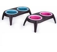 Ciotole per cani elevate mangiatoia a doppia ciotola ciotole per cani da viaggio