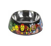 CIOTOLE PER CANI MARVEL 8427 - Capacità 0,41 l in melamina e metallo, per 10, Base antiscivolo