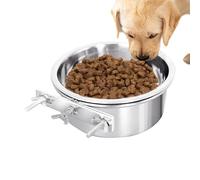Ciotole per Cani, per Cibo per Cani, per Acqua in Acciaio Inossidabile | per Acqua in Cassa con Supporto, di Alimentazione A Parete Confortevole per Animali Domestici
