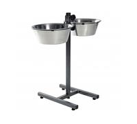 CIOTOLE PER CANI TRIXIE 24923 - Sistema con alimentatore e abbeveratoio, 2 4,5 l in acciaio inox