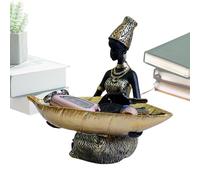 Ciotole per Frutta - Design Donna Africana per Dolci e Dessert,Elegante Ornamento Resina per Tavolo Ideale per Caramelle Dessert Feste Matrimonio Soggiorno