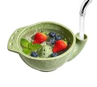 Ciotole per Frutti di Bosco con Fori in Ceramica Cestello Autolavante con | Lavafrutta per Mirtilli e Fragole per Casa Cucina Campeggio Picnic Festa Servizio Ospiti
