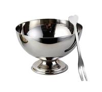 Ciotole per in acciaio - posate per torte | di servizio per dessert - per frullati, snack, frutta, ristorante, picnic, compleanno, festival e serate cinematografiche