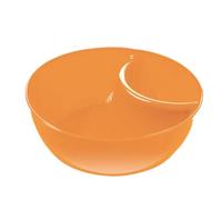 Ciotole per patatine e salse, 15 x 5 cm, ciotola per cereali e snack, da portata per cereali con divisione antisommosa, ciotole per cracker, piatti divisi, per zuppe e sandwich per