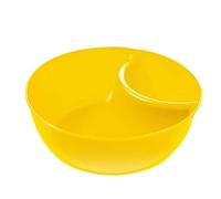 Ciotole per patatine e salse, 15 x 5 cm, ciotola per cereali e snack, da portata per cereali con divisione antisommosa, ciotole per cracker, piatti divisi, per zuppe e sandwich per