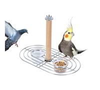 Ciotole per pollame, d'acqua per pappagalli con gruccia sospesa trasparente per agapornis ninfe ara quorras su balcone giardino patio