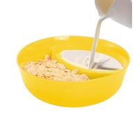 Ciotole per snack e dip, vassoio per server e dip, per cereali divisa anti-inzuppa, per salse impilabile, combinazione di per panini, ciotole per pane, dip